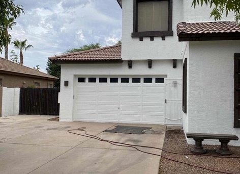 Residential Exterior Painting Job | Garage Area