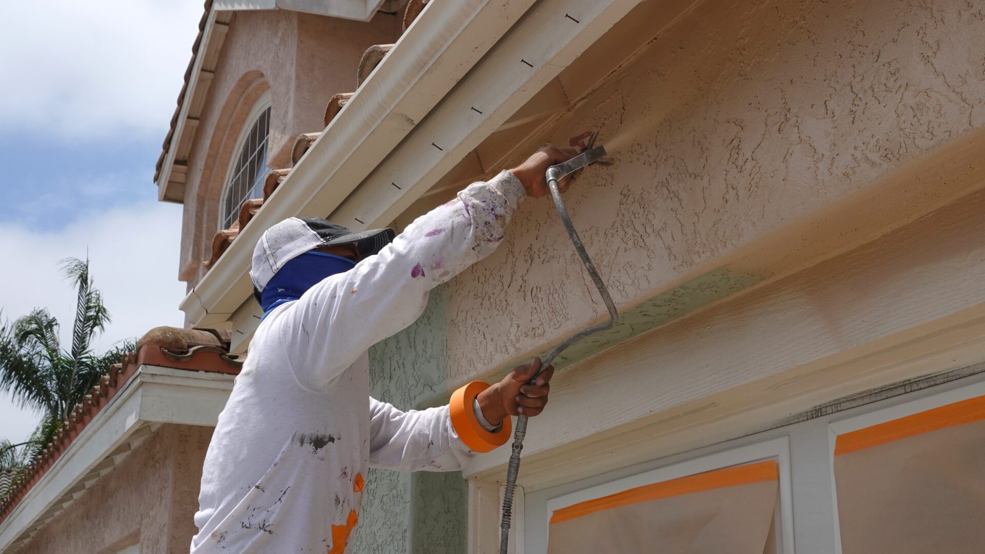 Stucco Spraying Process | The Painting Company