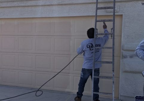 Residential Exterior Painting | Garage Area